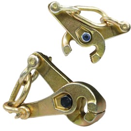 QDZCZY 2-Pack 3T Auto Body Pulling Tool - Self-Tightening Scissor Clamp with Serrated Jaw for Sheet Metal Dent Repair & Collision Panel Pulling 2.7KG