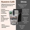 Café soluble con 7 hongos adaptógenos Reishi, Melena de León,