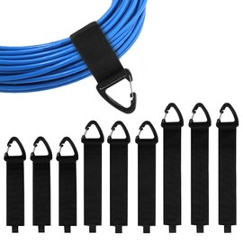 Cable Organizer Garage Organization Storage Strap Cord Organizer Tool Straps Cable Ties Christmas Stocking Stuffers for Men Cable Storage 9pcs Garage Accessories Storage Straps with Triangular