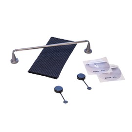 REENBERGS Magnetic Dish Cloth Rail Inside Sink Danish Design Made in Denmark (Regular Magnets for S/S Sink, Stainless Steel w/Swedish Dishcloth)