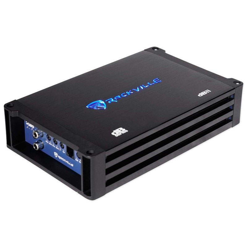 Rockville dB11 1400W Peak/350W RMS Mono 2-Ohm Class-D Car Amplifier,