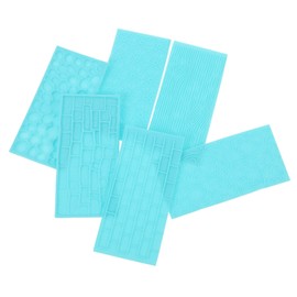 jojofuny 6pcs Craft Texture Impression Mats Premium Polymer Clay Tools for Unique Designs Easy to Use for DIY Pottery and Craft Projects