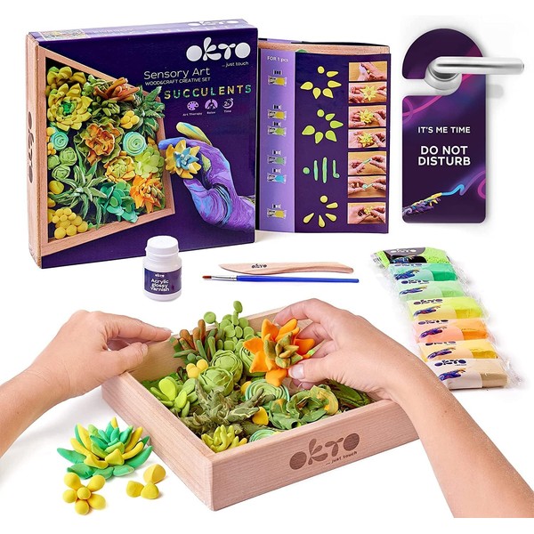 OKTO Art Kit Energy | Succulents Art Set 3D for