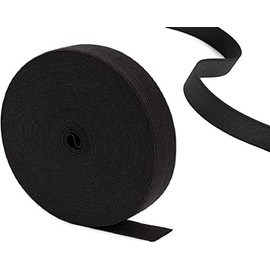 SEWAK Thick Black Elastic Bands for Sewing SEWAK Waistband 50mm 5 Meters 2 inch Wide Roll of Elastic, Dressmaking, Headbands, Trouser, Wig Band and DIY Craft (Black - 50MM - 5M)