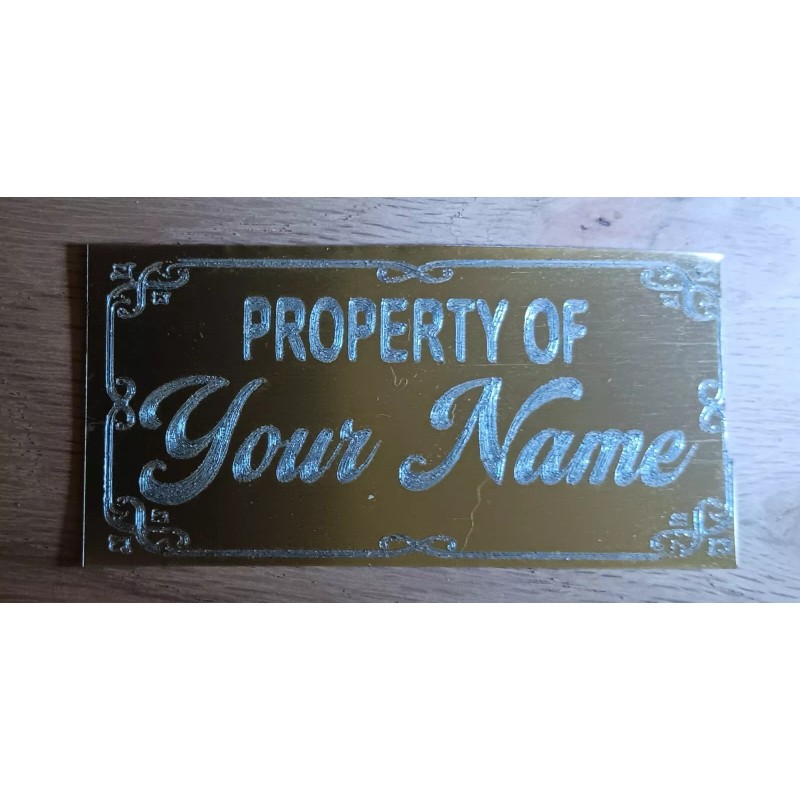 Unbranded/Generic 1"x3" RED NAME PLATE ART-TROPHIES-G