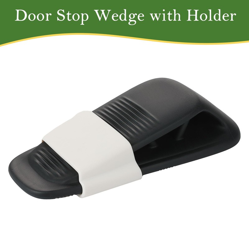Fursafe&Q Rubber Door Stopper Wedge with Holder - Child-Safe Stackable