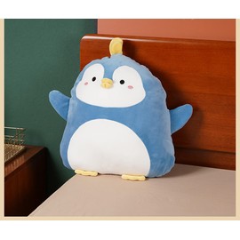COSGOO 17.7 Inch Soft Blue Penguin Plush Hugging Pillow Cute Penguin Stuffed Animal Plushies Penguin Doll Toy Kids Stuffed Animals Penguin Plush Toys for Birthday, Valentine, Christmas or Daily