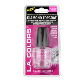 L.A. Colors Nail Treatments, Clamshell Diamond Top Coat Treatment, 0.44 Ounce