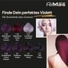 FemMas Haarfarbe 3x Dunkelblond Violett Intensiv 6.22 I Professionelle Creme