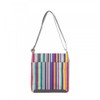 Roka London Kennington B Crossbody Multi Stripe, Multi Stripe, Medium,