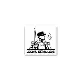 Sticker Légion ètrangére Foreign Legion France Army 8 x 7 cm A2186