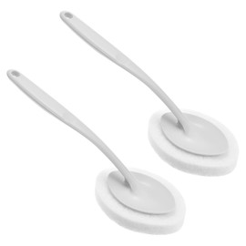 PATIKIL 13.5cm Putzbürste 2Pack Schrubben Rutschfest Handgriff Badewanne Schwamm Grau