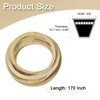 sourcing map 5LK1700 Cord Belt Grey, 5/8" x 170" Lawn