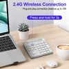 Suejezt Bluetooth Wireless Number Pad and Calculator 34Keys, Bluetooth &