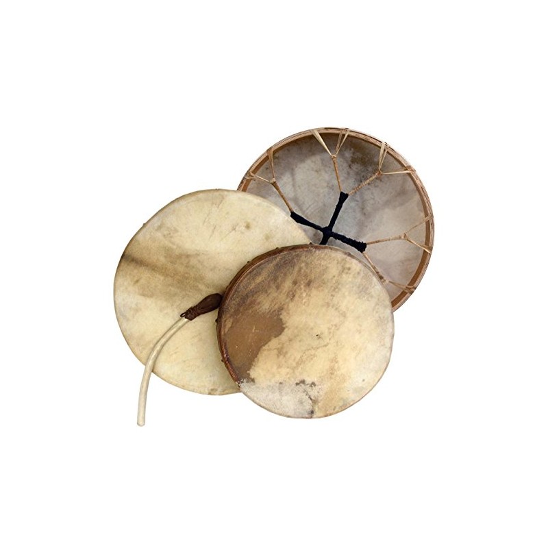 Shaman drum round with goat skin, Frame Drum, handmade …