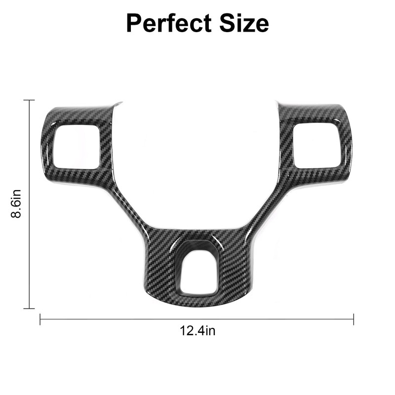 CheroCar for Dodge RAM Steering Wheel Cover Trim Interior Decoration