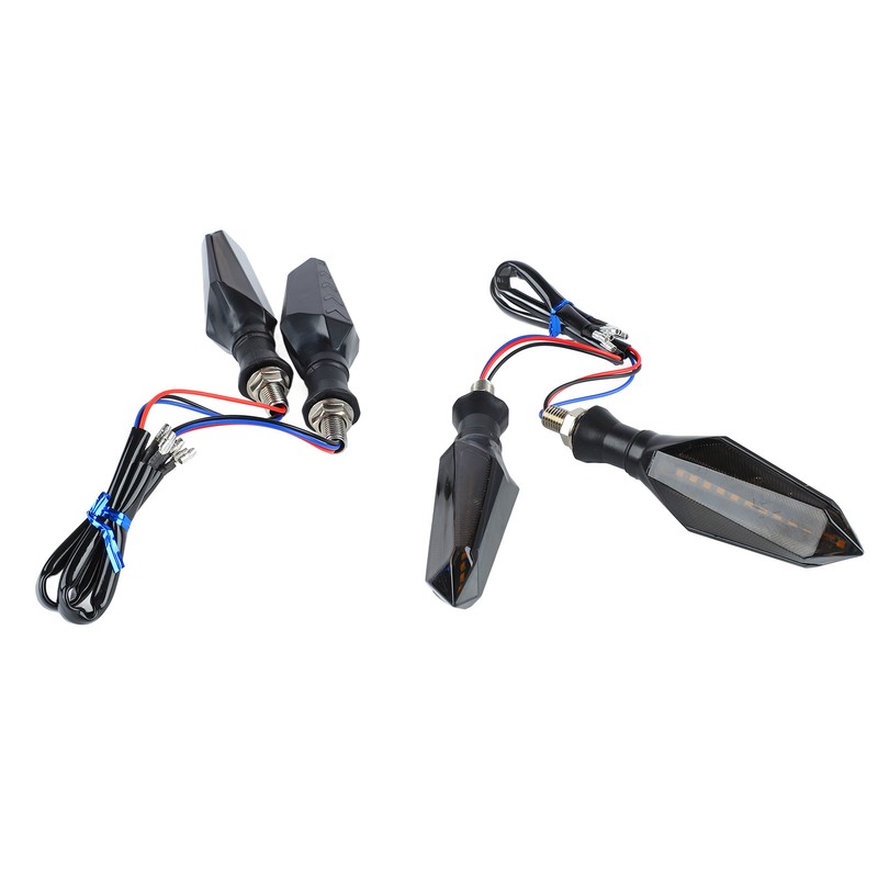 4Pcs Motorcycle Turn Signal Light 12LED 12V Universal Sequential Indicator