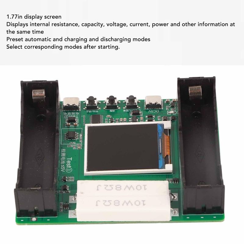 Cocoarm Interne Batteriewiderstandsprüfung Anzeige der LCD -Bildschirmkapazität der Lithiumbatteriekapazität für