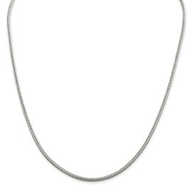 Sterling Silver 2.5mm Diamond-cut Round Franco Chain