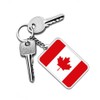 FHZJKJX Canada Flag Keychain Canadian Key Ring-(2 Pack Canada), Canada
