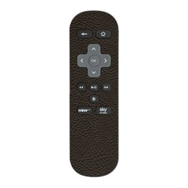 Brown Leather Textured Sticker for NOW TV Remote Controller