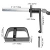 Shed Door Latch L-Handle Lock Kit with 2 Keys, 4-1/2"