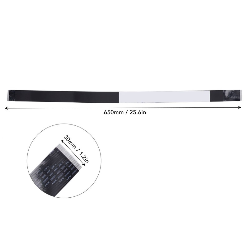 2PCS FPC Cable with Adhesive 30 Pin Flat Cable Flexible