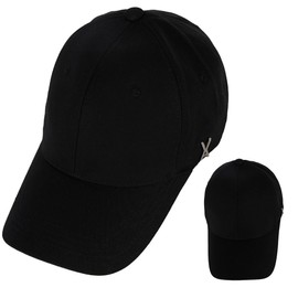 Bazaar Cap VARZAR Mens Womens STUD LOGO OVER FIT BALL CAP STUD LOGO OVER FIT BALL CAP STUD LOGO OVER FIT BALL CAP STUD LOGO OVER FIT BALL CAP, Black