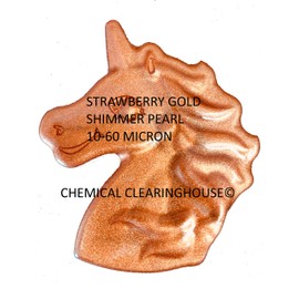 Strawberry Gold Mica Pigment 50 Grams/1.8 oz Metallic Color Pigment for Bath Bomb Molds, Cosmetic Grade for Lip Gloss, Body Butter, Acrylic Nails, Soap Making Supplies, Cold Process Soap Colorant