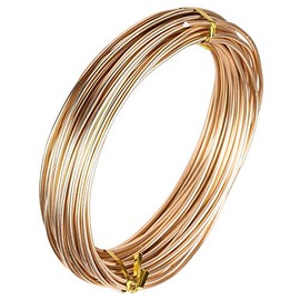 Ideen mit Herz Jewellery Wire for Crafts, Aluminium Wire, Craft Wire, Diameter 2 mm, 10 m Long (Copper)