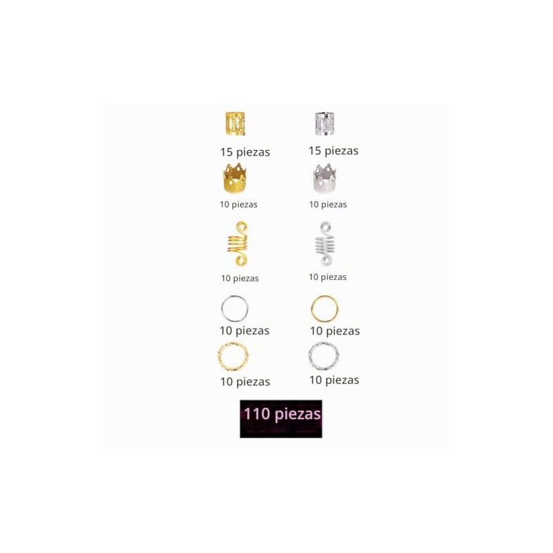 Anillos Para Trenzas para el Cabello Anillo, Anillos de JoyeríA