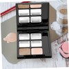 OHPHCALL 2sets Empty Lipstick Eyeshadow Palette Compartments Makeup Organizer Box