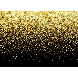 SJOLOON 7x5ft Black and Gold Backdrop Birthday Backdrop for Party Graduation Prom Drop 12771