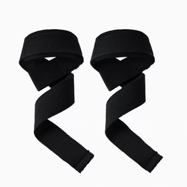 Wrist Straps for Weightlifting, Premium Padded Lifting Straps Gym, Exercise Straps, Lifting Strap, Perfect for Gym Workouts, Deadlifts, and Powerlifting Non-Slip Grip (Black, 1 Pair)