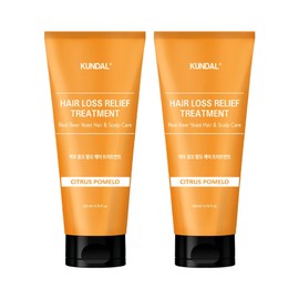 Kundal Brewer's Yeast Hair Loss Care Treatment 200ml x 2 Pieces - Citrus Pomelo / 쿤달 맥주효모 탈모 케어 트리트먼트 200ml x 2개입 - 시트러스포멜로