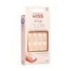 Kiss Salon Acrylic Nude French Nails, Cashmere, 31 Count