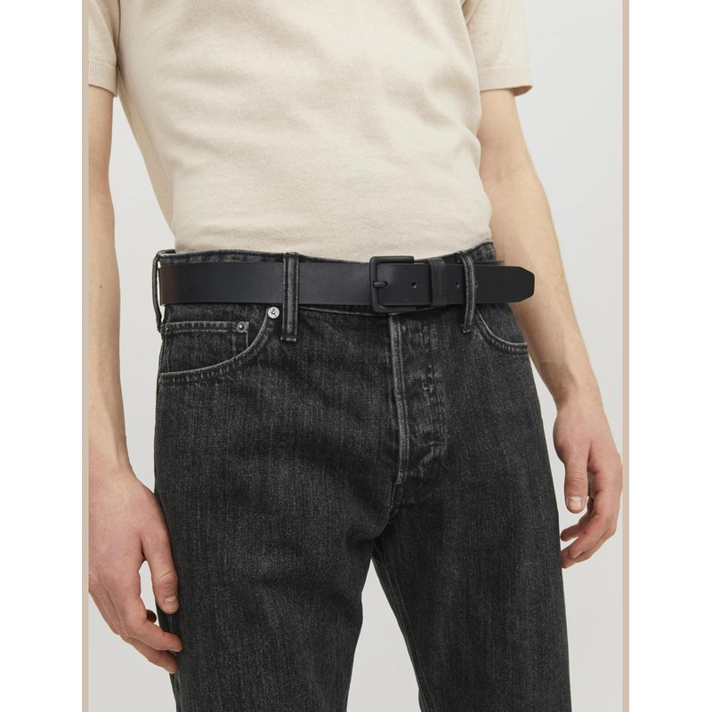 JACK & JONES Men's Jacroma Leather Belt Noos Belt (Pack