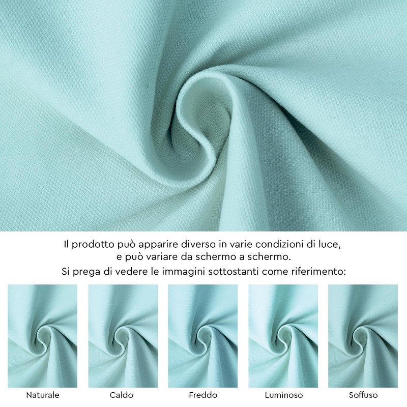 Encasa Homes table runner for 6 seater table, egg blue,