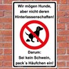 300 x 200 mm Safety Sign "We Like Dog. (No