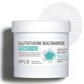 APLB Almohadilla de tóner de niacinamida de glutatión | LIPO GLUTA NIAC CEN™ 16.6% 3.38 FL.OZ/Cuidado de la piel coreano, almohadillas de tóner de dob
