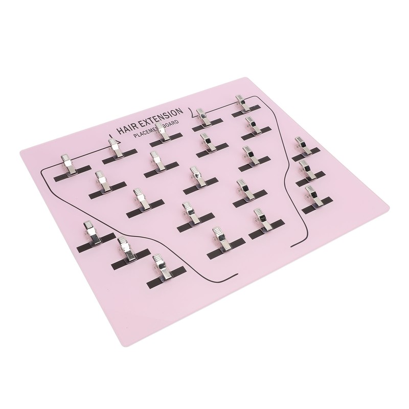 Wig Extension Holder Board Acrylic 22 Stainless Steel Clips Hair