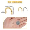Fishing Clevis Easy Spin U-Shaped Brass Links, 120/250pcs Quick Change