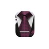 HISDERN Men's Wedding Ties and Pocket Square Tie Plaid Cufflink
