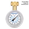MEASUREMAN 2-1/2" Glycerin Filled Stainless Steel Water Pressure Test Gauge,