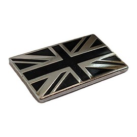 Black and Silver Union Jack Badge