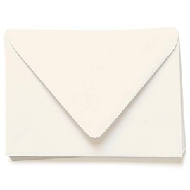 Ecru Envelopes - A1 LCI Smooth 3 5/8 x 5 1/8 Euro Flap 80T, 25 Pack
