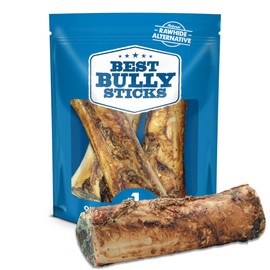 Best Bully Sticks Hickory Smoked Marrow Bones - 8 Count (Pack of 1) - No Additives, Long-Lasting, Great for Large Breeds