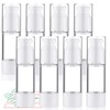 Cosywell Airless Pump Bottles 8 Pack 1oz/30ml Empty Moisturizer Pump Dispenser Clear Airless Cosmetic Container Travel Bottles for Toiletries Shampoo Lotion and Cream