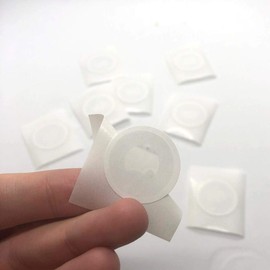 10 X NFC Tags | NXP Chip NTAG215 | 504 Bytes Memory | White Round Stickers | Strong Glue | Compatible with Tagmo Amiibo