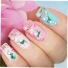 Healvian 6sheets Christmas Nail Art Stickers Snowflake and Elk Design